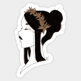 Flower crown Sticker